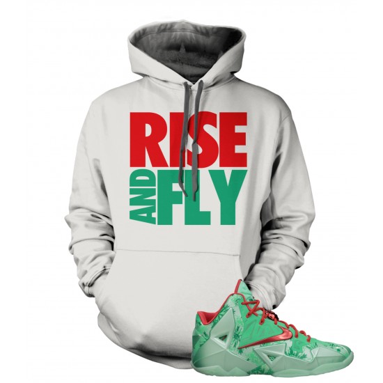 Rise And Fly - LeBron 11 "Mint/Crimson" Hoodie 