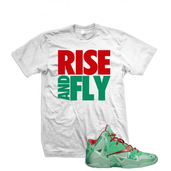 Rise And Fly - LeBron 11 "Mint/Crimson" T Shirt