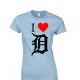 I Heart Detroit Juniors T Shirt 