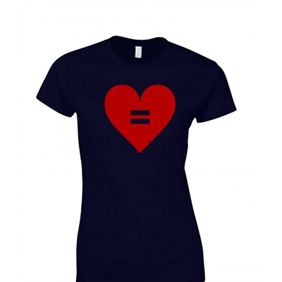 Equal Rights Heart Juniors T Shirt
