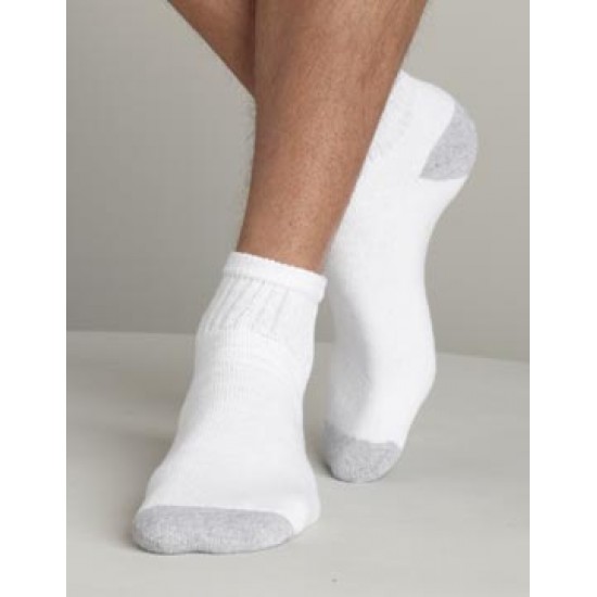 Gildan Mens Cotton Low Cut Socks 