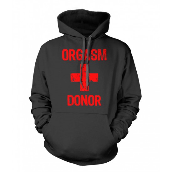 Orgasm Donor Ring Spun Hoodie 