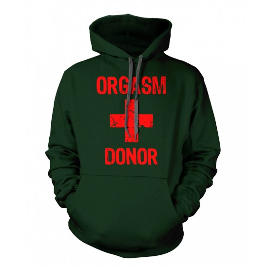 Orgasm Donor Ring Spun Hoodie 