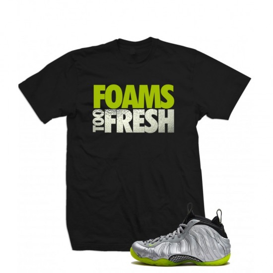 Foams Too Fresh - Nike Air Foamposite One Premium Silver Foil T Shirt
