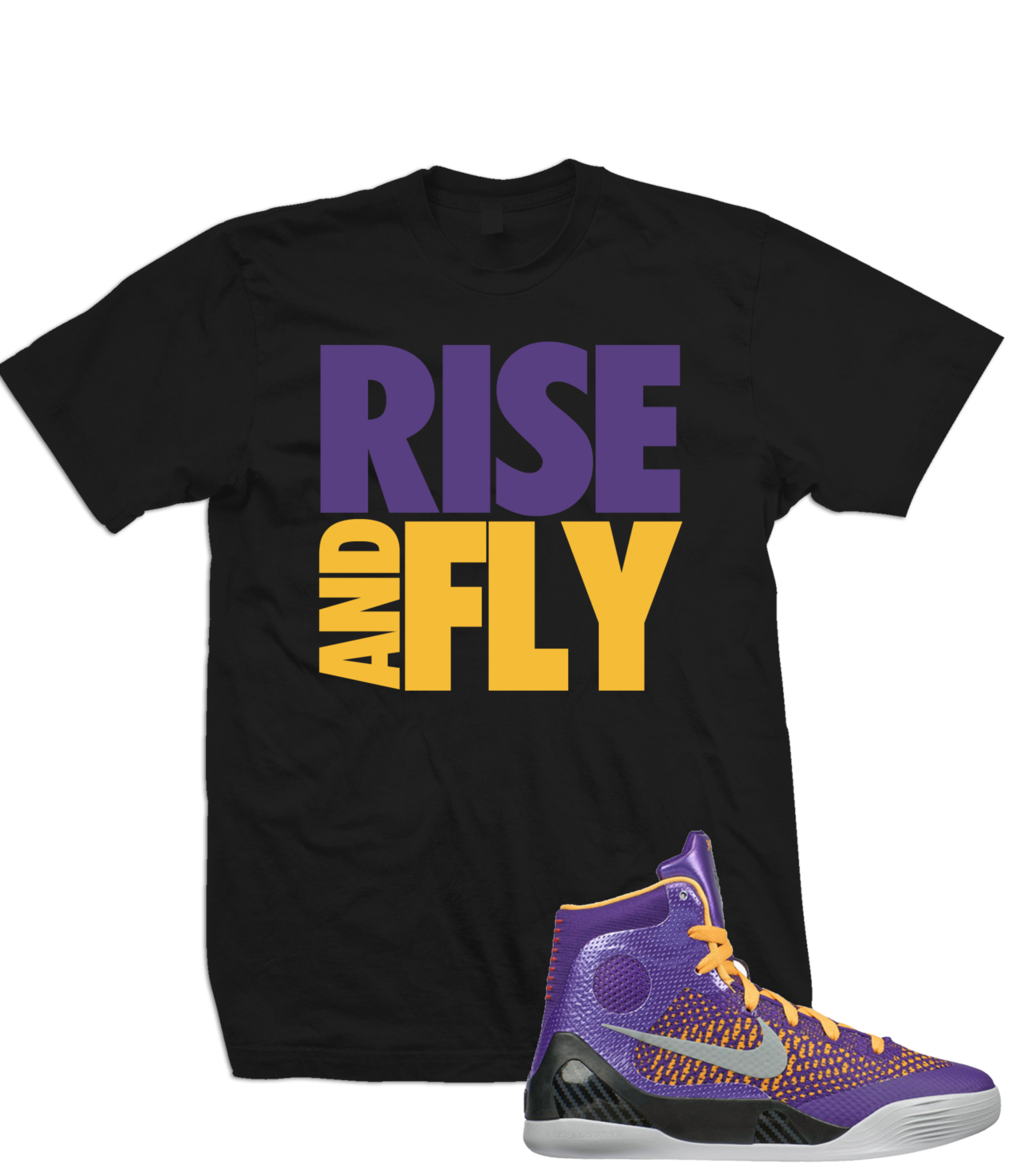 Rise And Fly - Kobe 9 Elite GS Home Team LA Lakers Color T Shirt - 0RNF  Explicit Clothing™