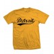 Detroit Retro T Shirt Black Print