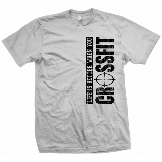 Life is Better When You CrossFit T Shirt Black Print