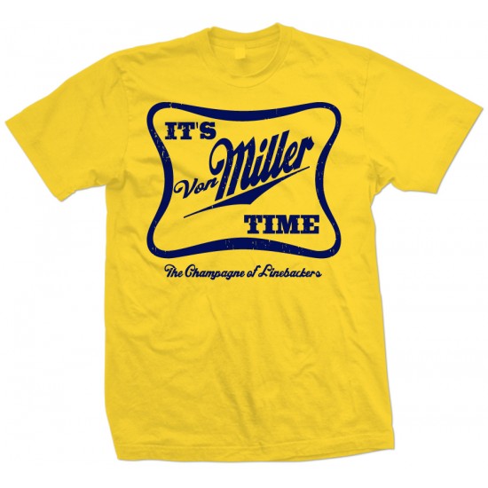 It's Von Miller Time T Shirt Navy Print