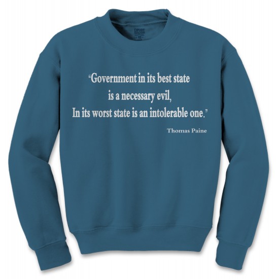 Government is a Necessary Evil Crewneck Sweatshirt 