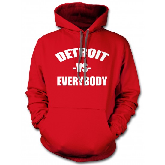 Detroit vs. Everybody Hoodie White Print