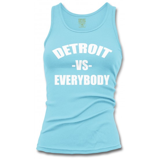 Detroit vs. Everybody Women's Tank Top White Print