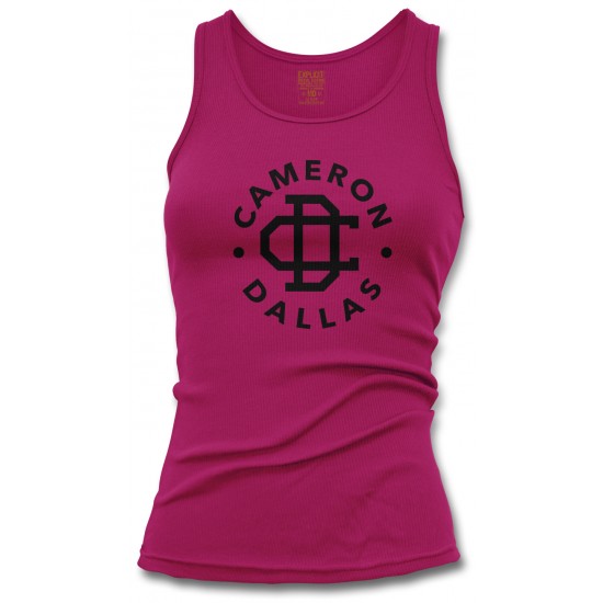 Camron Dallas Women's Tank Top Black Print