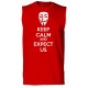 Anonymous Mask Keep Calm and Expect Us Sleeveless T-Shirt