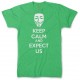 Anonymous Mask Keep Calm and Expect Us  Men's Tri-Blend T Shirt