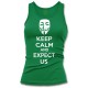 Anonymous Mask Keep Calm and Expect Us Women's Tank Top