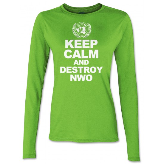Keep Calm And Destroy NWO Juniors Long Sleeve T Shirt