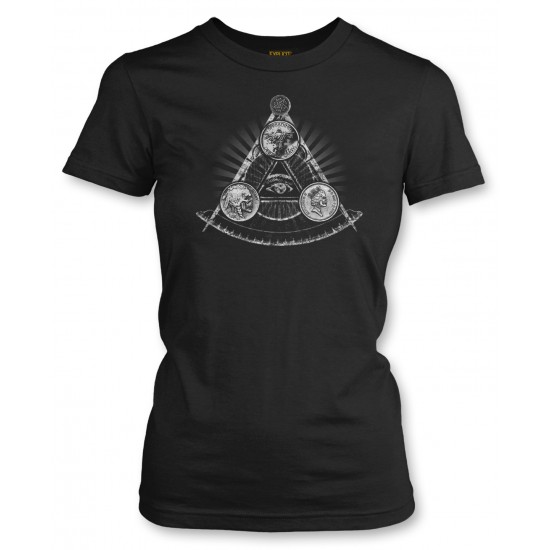 Anti Freemason Spreading Debt and Death Juniors T Shirt