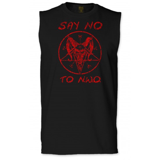 Say No To NWO Pentagram Sleeveless T-Shirt