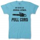 In Case of Zombie Attack Pull Cord Men's Tri-Blend T Shirt