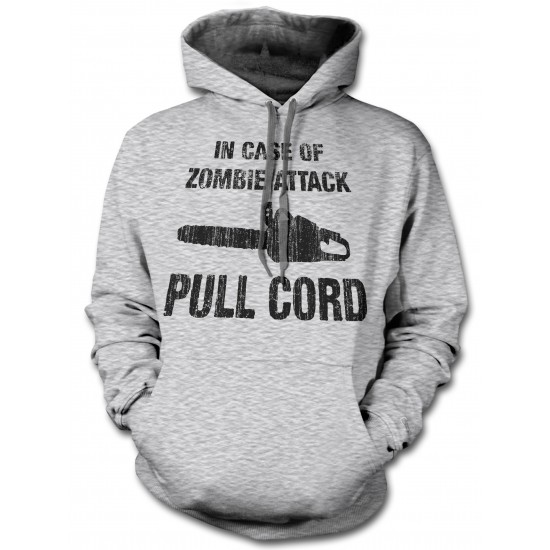 In Case of Zombie Attack Pull Cord Hoodie