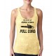 In Case of Zombie Attack Pull Cord Burnout Tank Top