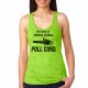In Case of Zombie Attack Pull Cord Burnout Tank Top