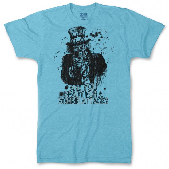 Zombie Uncle Sam Men's Tri-Blend T Shirt