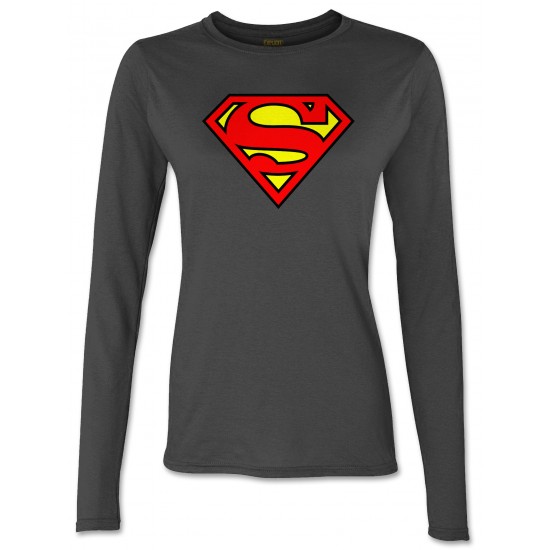 Superman Halloween Costume Juniors Long Sleeve T Shirt
