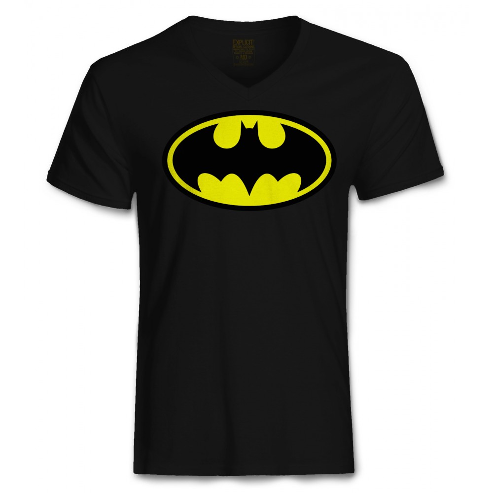 Batman Halloween Costume Men's Tri-Blend V Neck - YL1-CV199 Explicit ...
