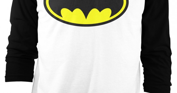  Batman Dark Knight Jersey Raglan Baseball Tee