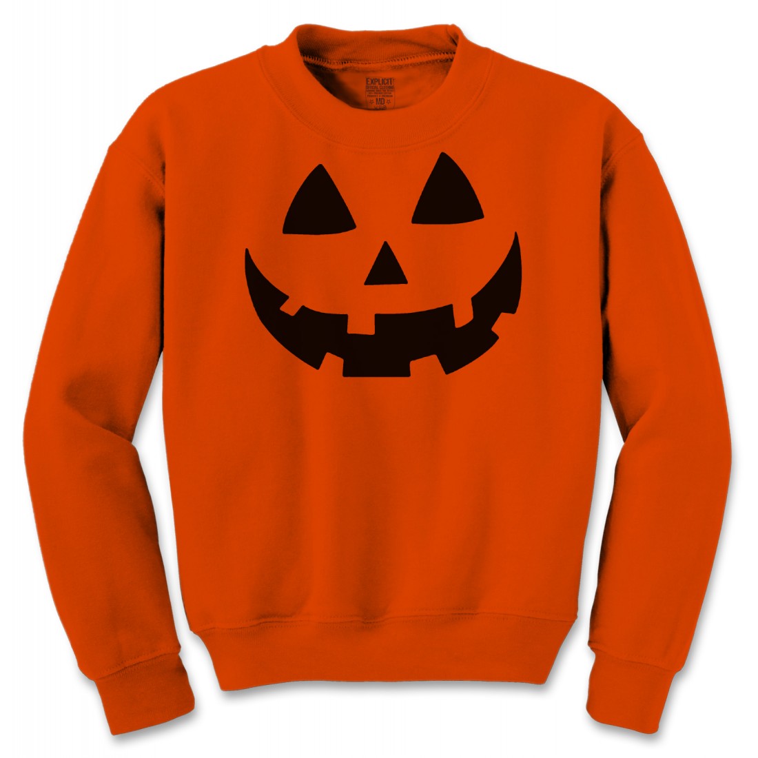 Pumpkin Face Halloween Costume Crewneck Sweatshirt Yl5 Gd360 Explicit Clothing™