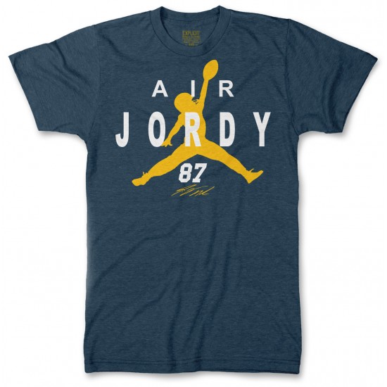 Air Jordy Nelson Green Bay Packers Men's Tri-Blend T Shirt