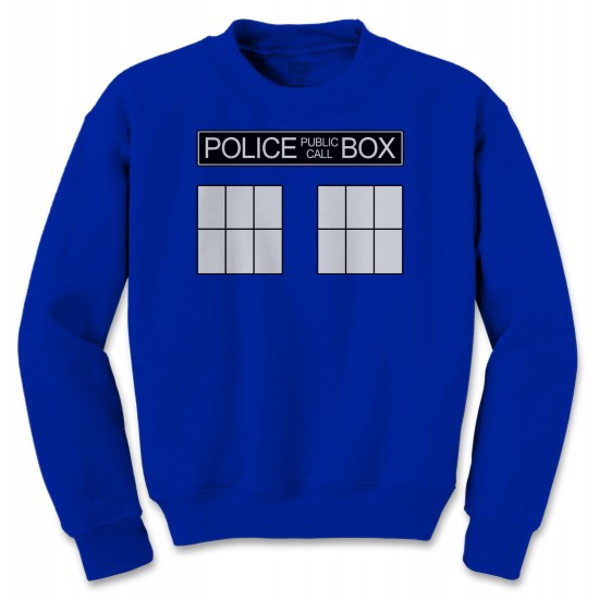 Doctor Who's Police Box Tardis Crewneck Sweatshirt