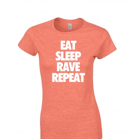 Eat, Sleep, Rave, Repeat Juniors T Shirt 