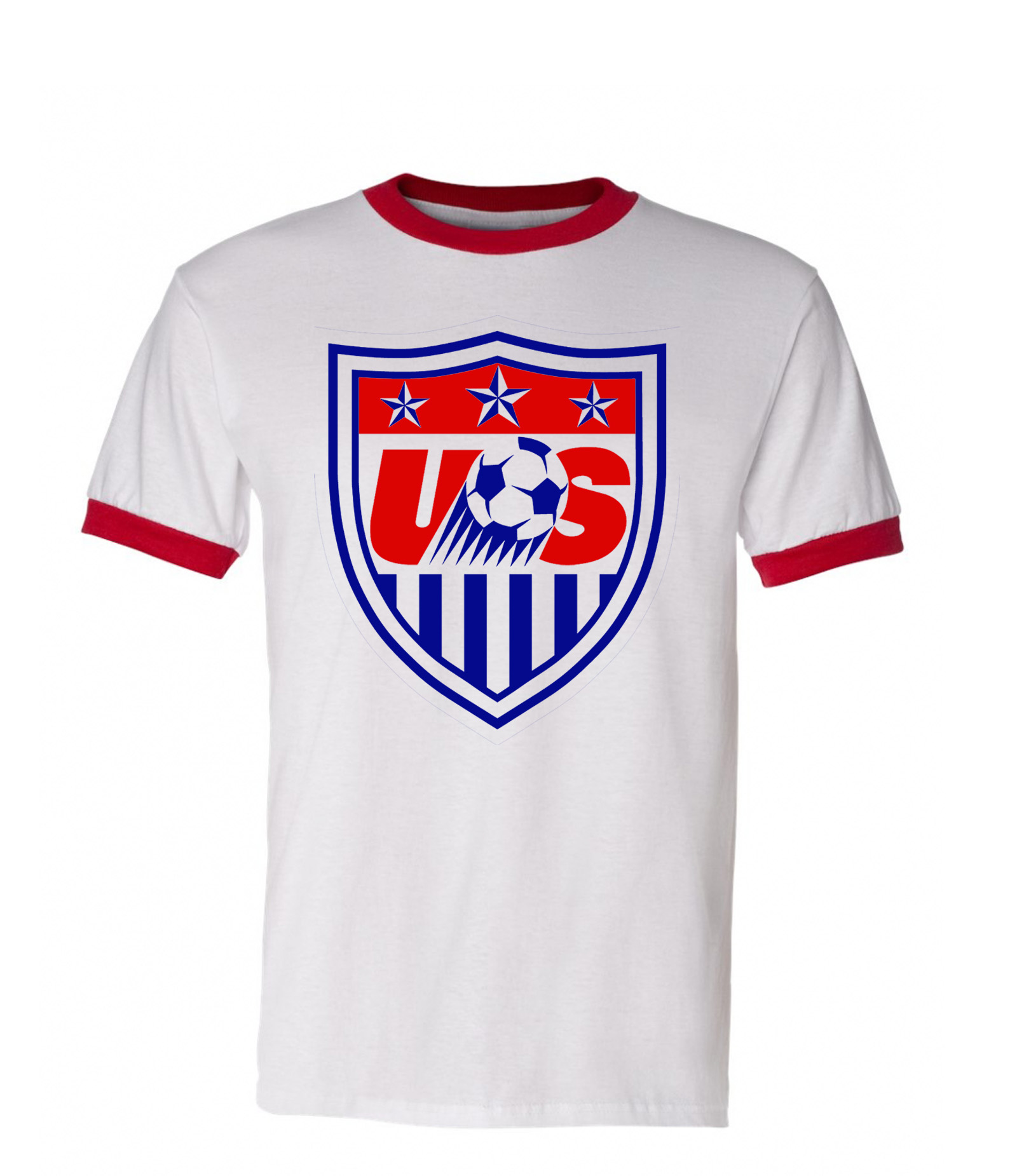 World Cup Soccer USA Men's Ringer T Shirt - YR4-AN214 Explicit Clothing™