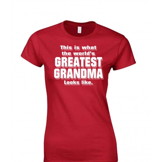 World's Greatest Grandma Juniors T Shirt