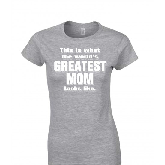 World's Greatest Mom Juniors T Shirt