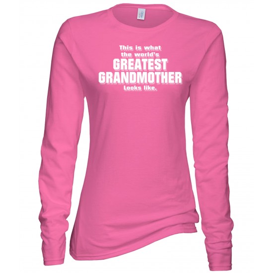 World's Greatest Grandmother Juniors Long Sleeve T Shirt