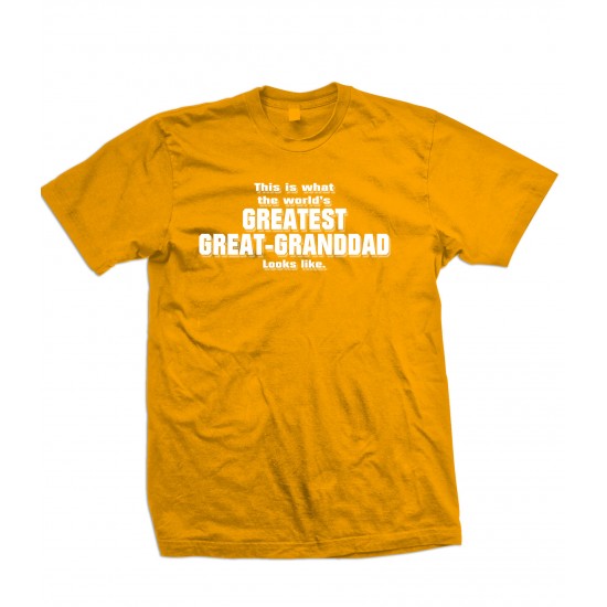 World's Greatest Great Granddad T Shirt