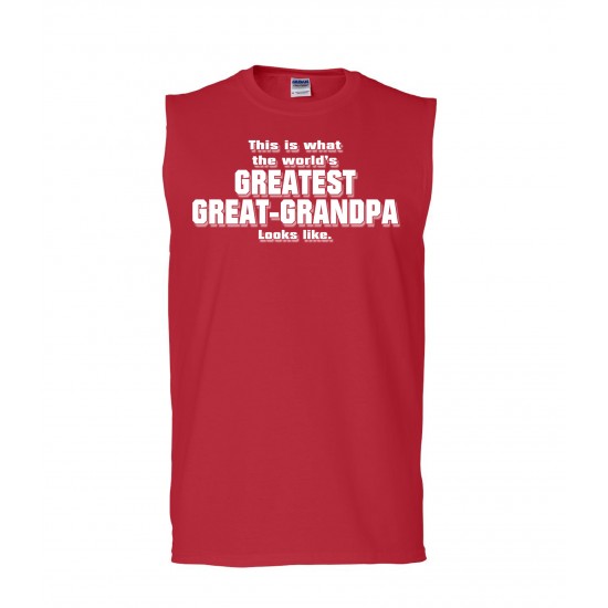 World's Greatest Great Grandpa Sleeveless T-Shirt