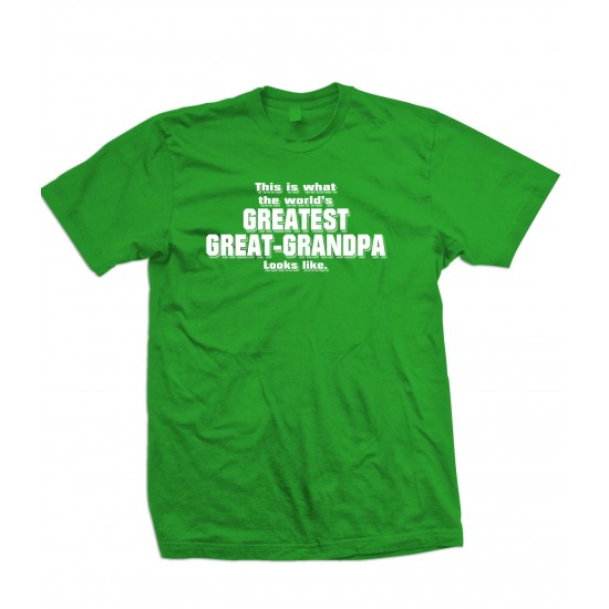 World's Greatest Great Grandpa T Shirt
