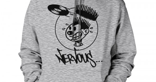 Nervous Records Underground Rap Hip Hop Logo Hoodie