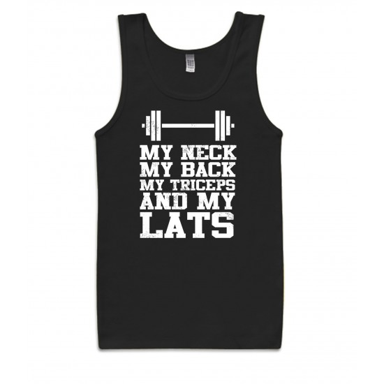 My Neck, My Back, My Triceps and My Lats Womens Tank Top