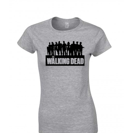 The Walking Dead Crew Silhouette Juniors T Shirt