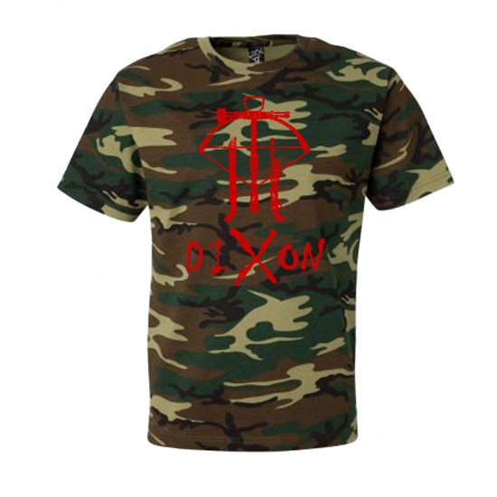 Daryl Dixon's Crossbow and Shotguns Camo T Shirt