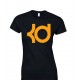 KD Kevin Durant Juniors T Shirt Orange Print