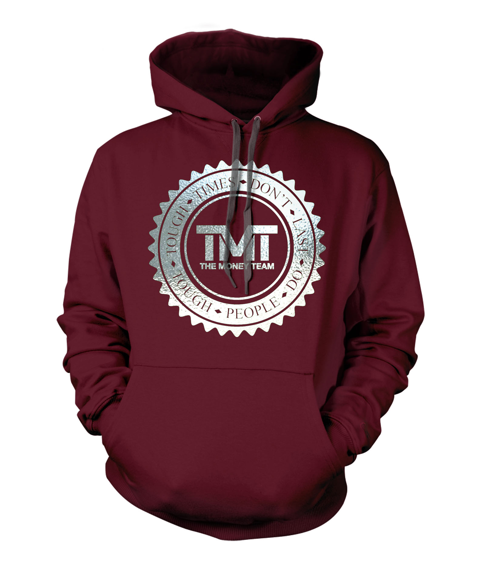 TMT Money Team Emblem Special Edition Silver Foil Hoodie ZB6