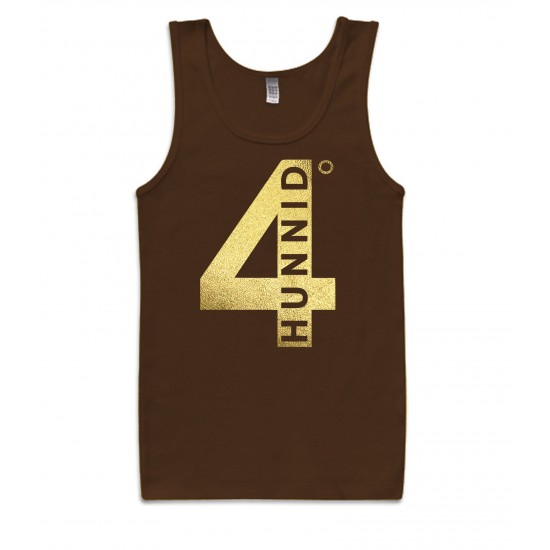 4 Hunnid Degreez Special Edition Gold Foil Tank Top