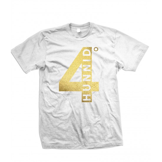 4 Hunnid Degreez Special Edition Gold Foil T Shirt