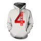 4 Hunnid Degreez Special Edition Red Foil Hoodie